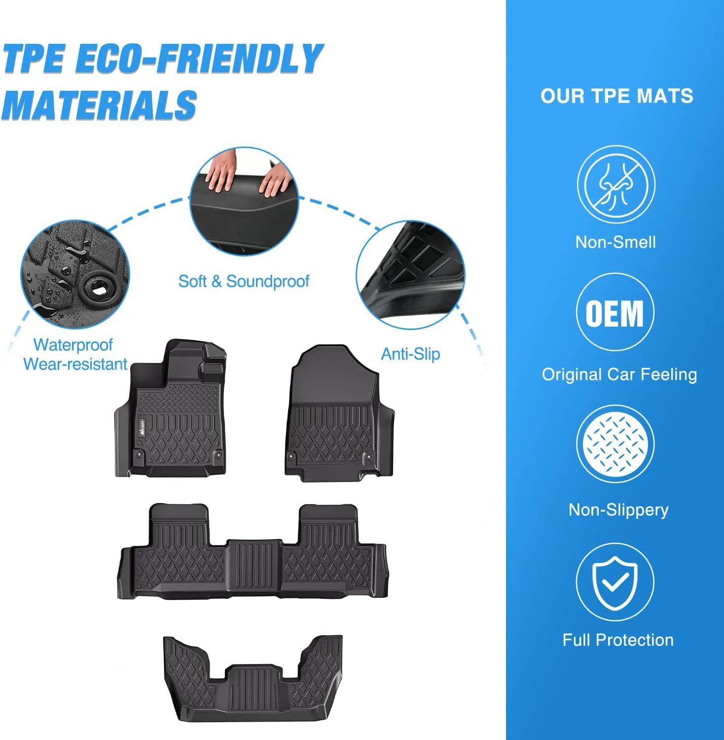 2022-2025 Acura MDX TPE Floor Mats