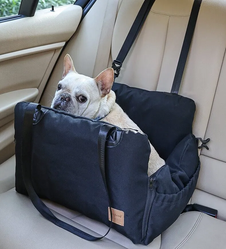 3-in-1 Waterproof Dog Car Booster Seat With Safety Belt