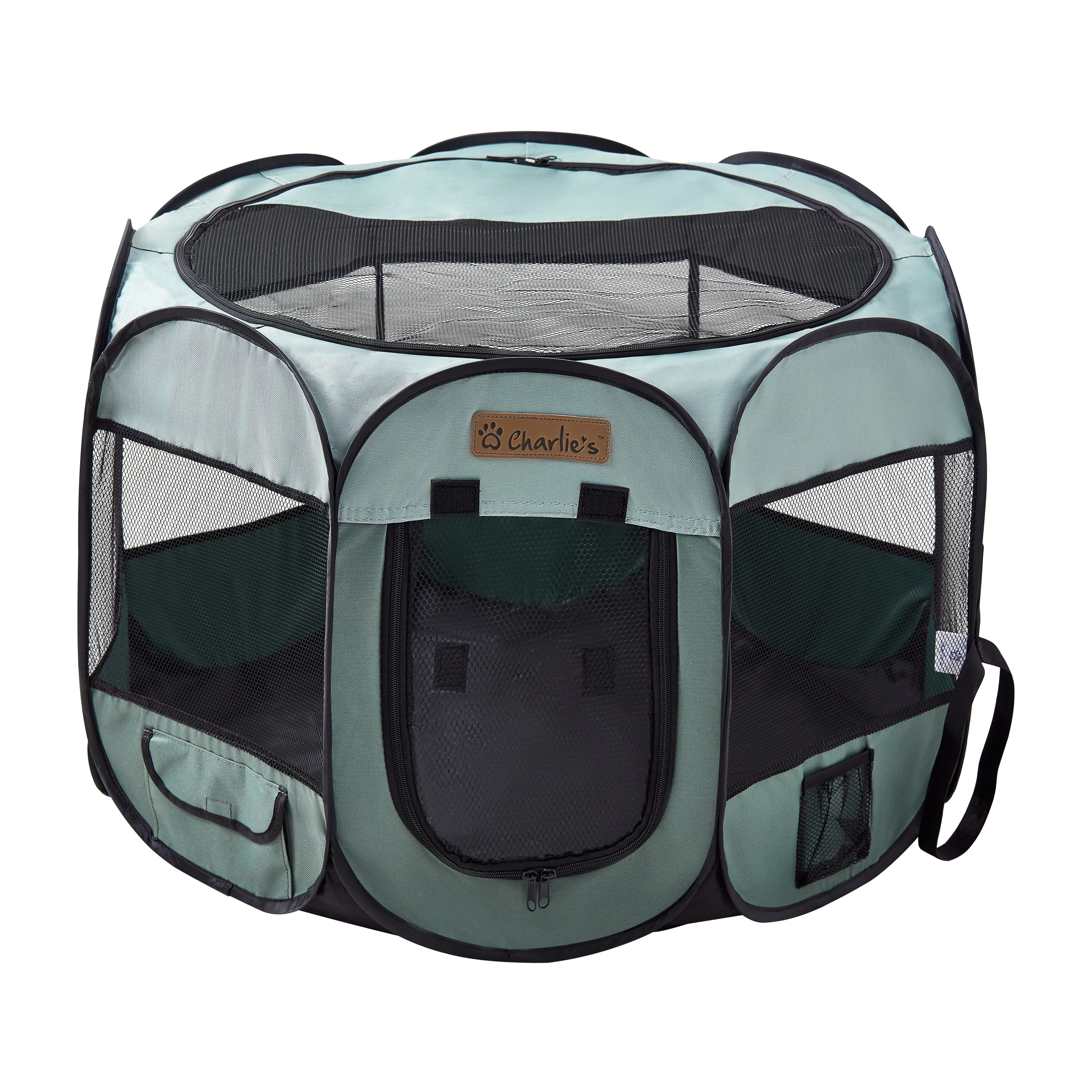 Adventure Pet Playpen Foldable Portable Crate Sage