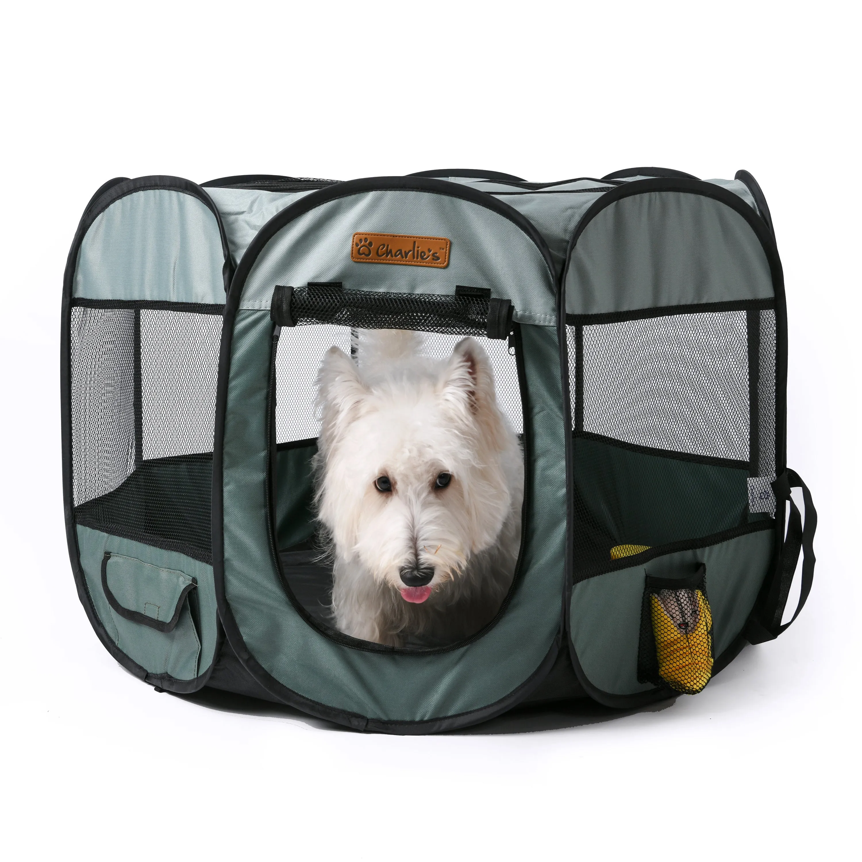 Adventure Pet Playpen Foldable Portable Crate Sage