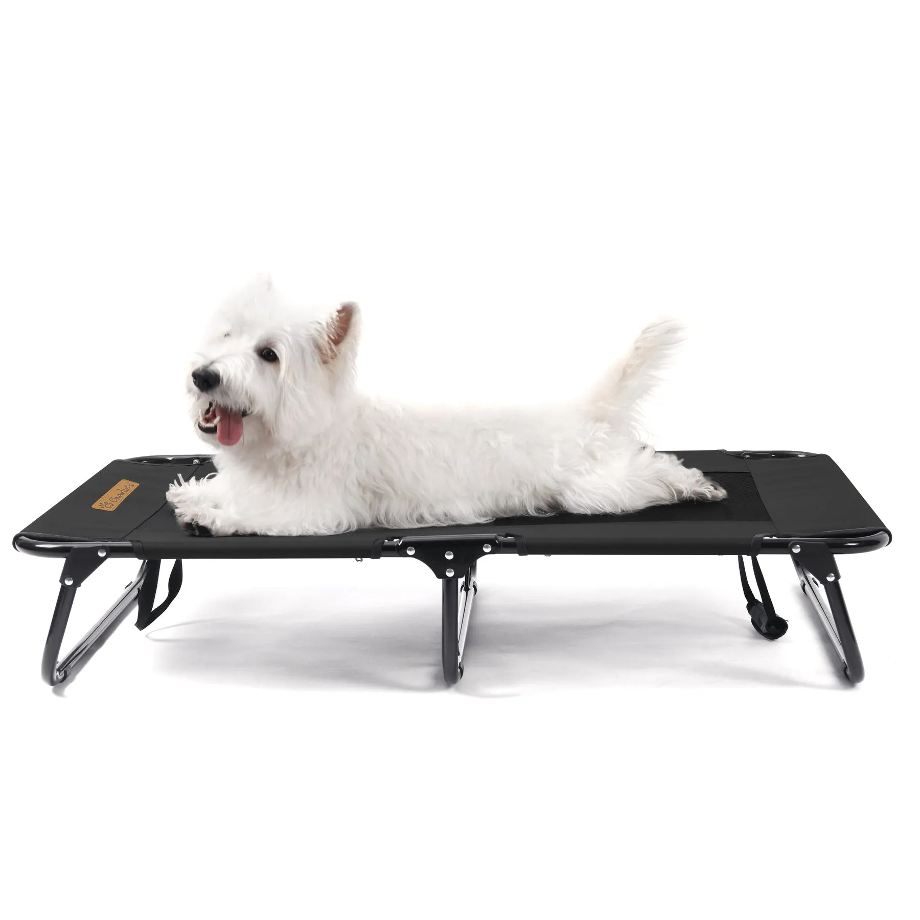 Charlie's Adventure Foldable Travel Trampoline Dog Bed 107x61x20cm Large Black