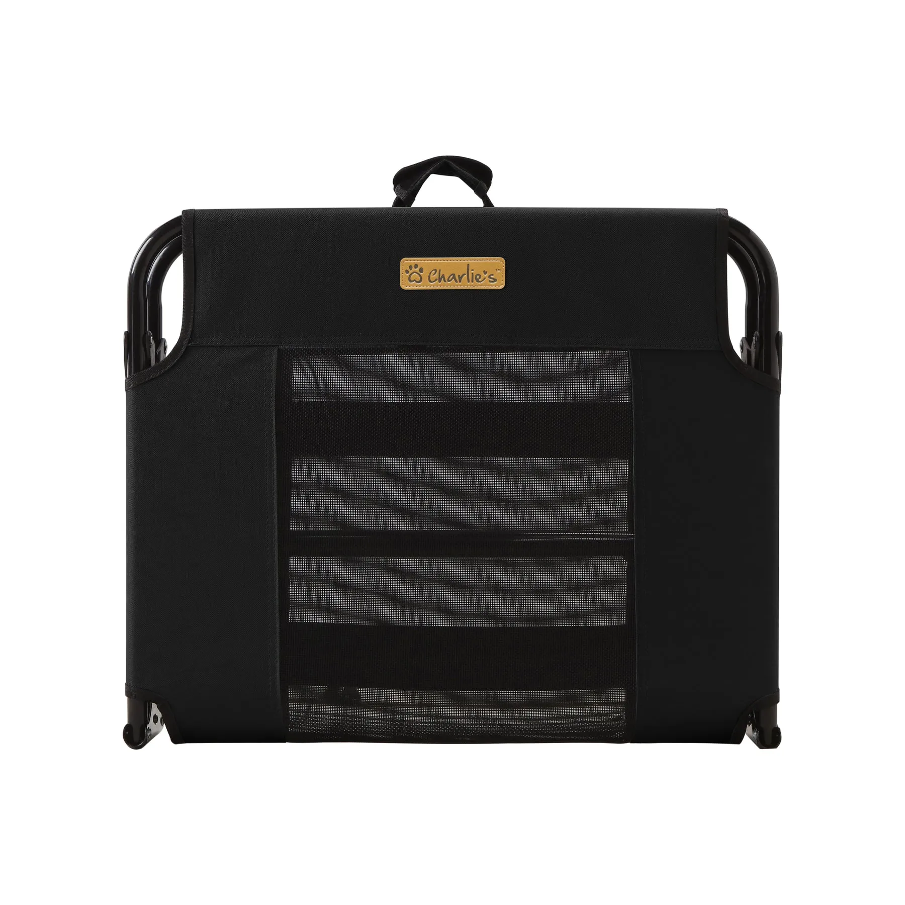 Charlie's Adventure Foldable Travel Trampoline Dog Bed 107x61x20cm Large Black