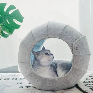 Cozy Conch Cat Sanctuary & Multi-Functional Play Tunnel: The Perfect Retreat for Your Feline Friend
