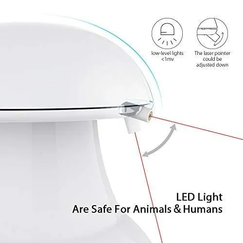 DADYPET Cat Laser Toy, 2 in 1 Automatic Non-Handheld Cat Chaser Toy and Interactive Feather Toy, Auto Rotating Light Cat Chaser Toy for Cats and Dogs
