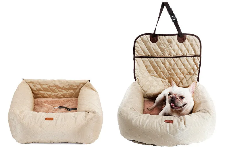 Dog Carrier Car Seat and Pet Bed