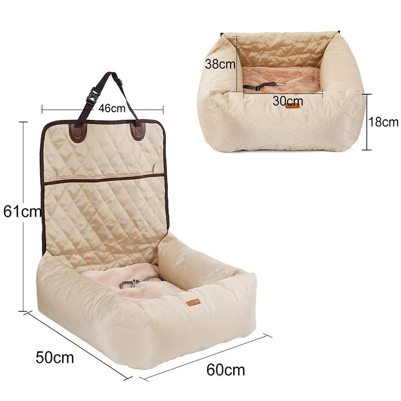 Dog Carrier Car Seat and Pet Bed