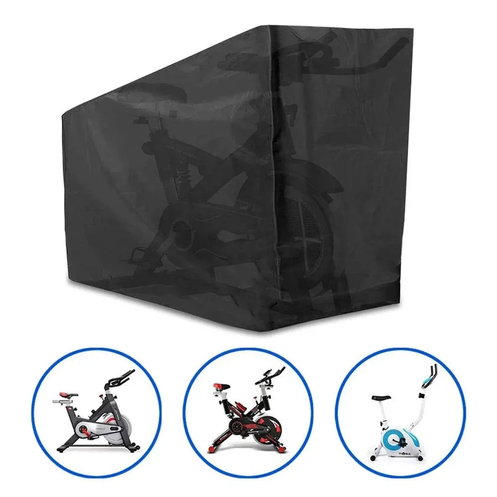 Exercise Bike Cover Static Bicycles Folding Protective Shield Dustproof Waterproof Spinning Bicycle Bike Covers for Home Cycling