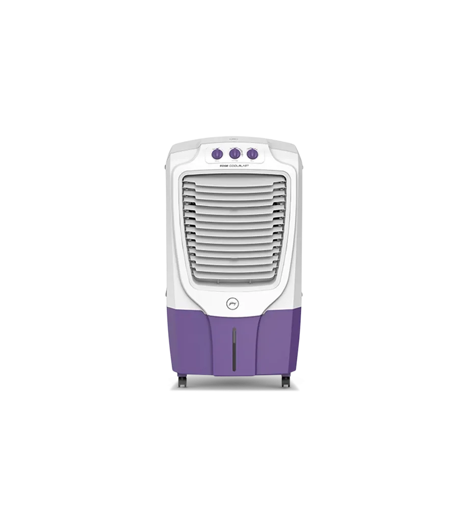 Godrej CL EDGE CBPD 107 RBFN5 PR 87 Litre Desert Air Cooler (Purple, Mechanical Control, 4-Way Air Deflection, 18-Inch Fan, Inverter Compatible)