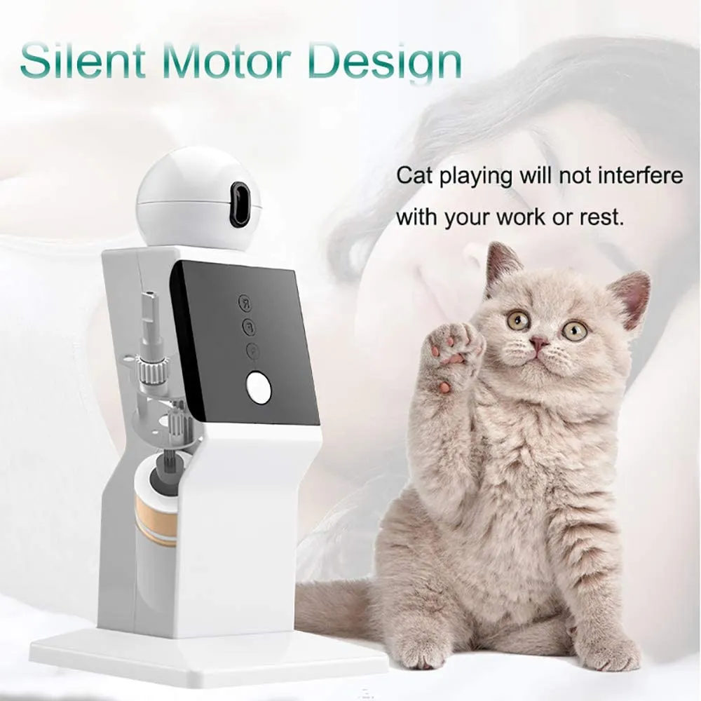 Interactive Laser Cat Toy - Automatic 360° Rotating Laser