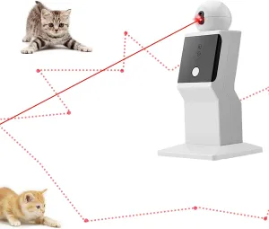 Interactive Laser Cat Toy - Automatic 360° Rotating Laser