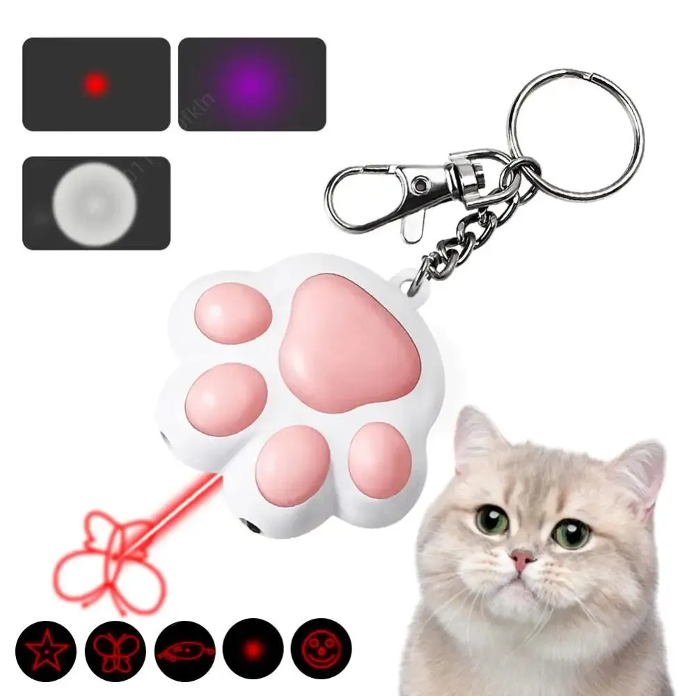 Interactive Laser Cat Toy with USB Charging and 5 Pattern Options