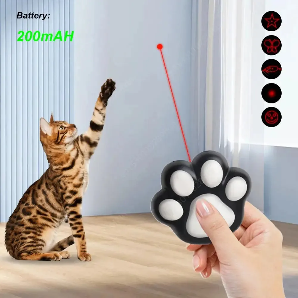 Interactive Laser Cat Toy with USB Charging and 5 Pattern Options