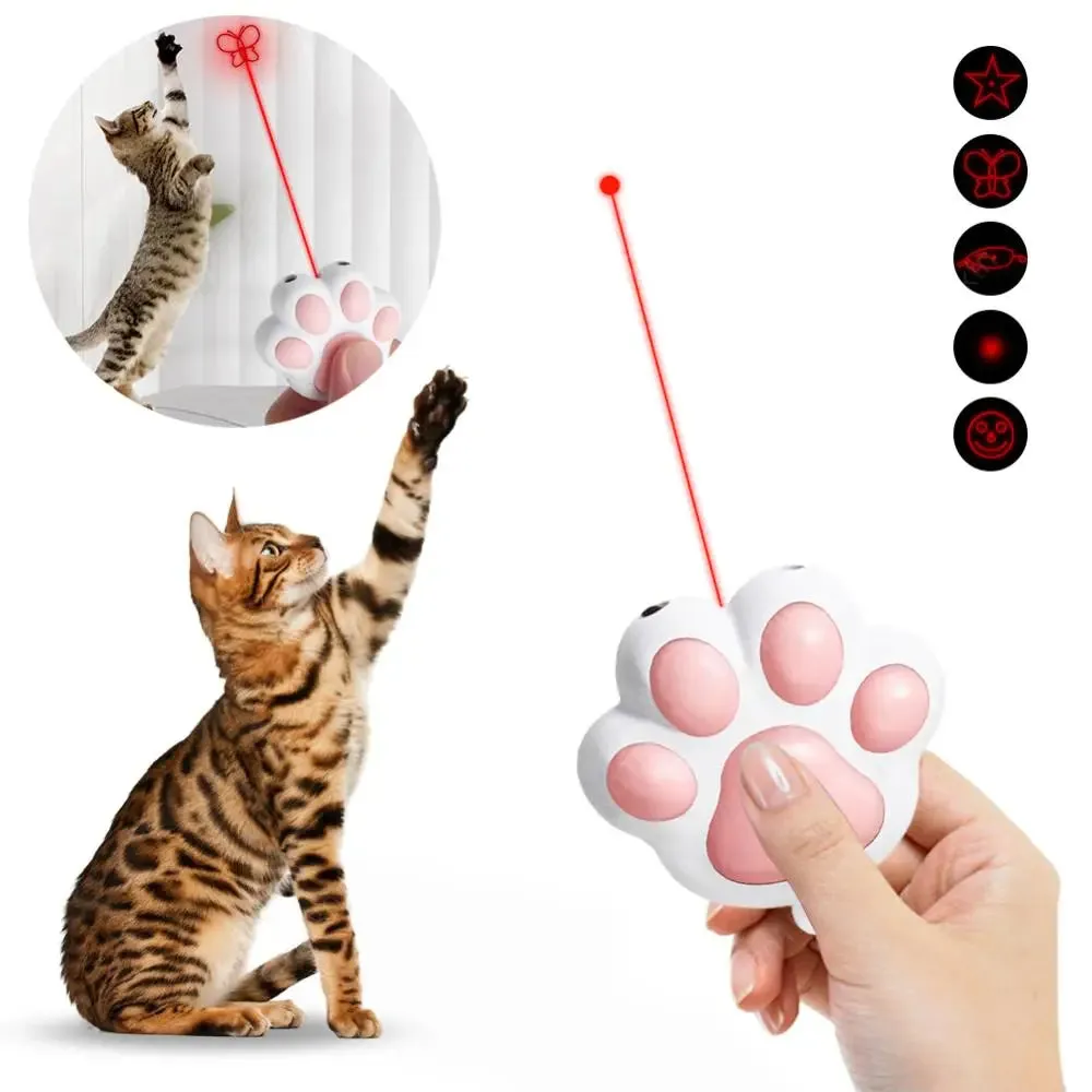 Interactive Laser Cat Toy with USB Charging and 5 Pattern Options
