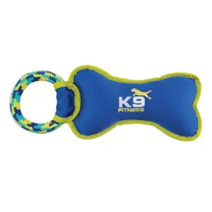 K9 Fitness by Zeus Tough Nylon Bone with Rope Tug - 30.5 cm (12.5 in)