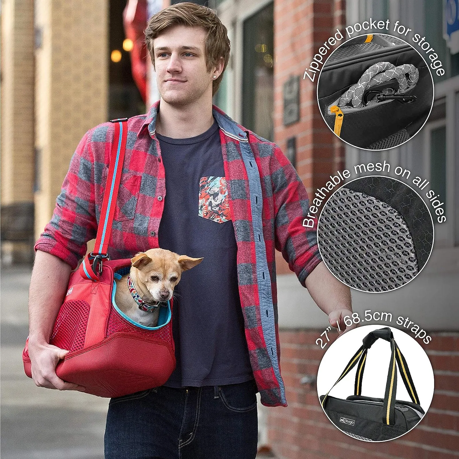 Kurgo Red Explorer Dog Carrier