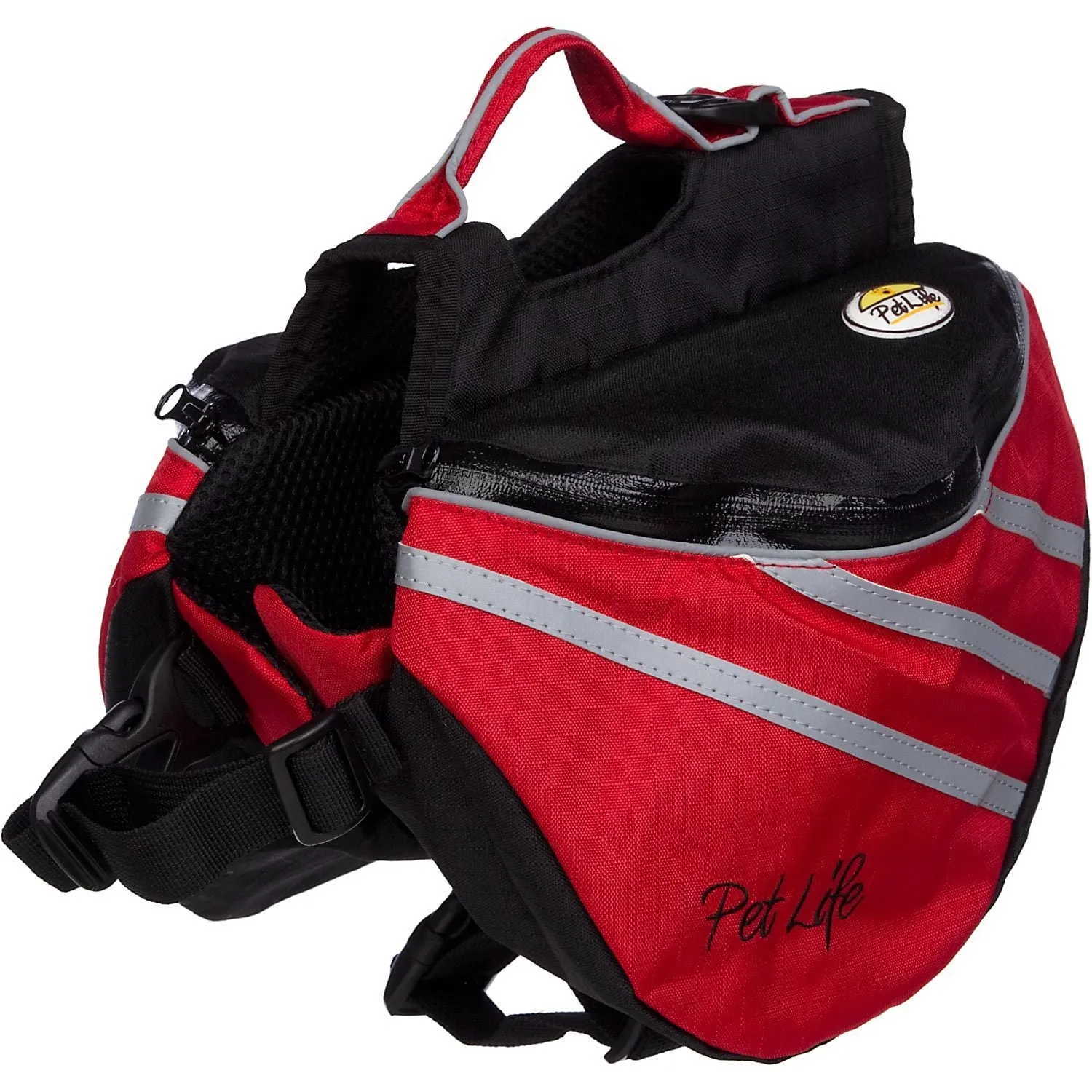 Pet Life ® 'Everest' DUPONT Waterproof Reflective Travel Fashion Designer Outdoor Camping Pet Dog Backpack Carrier