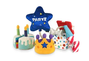 P.L.A.Y. Party Time Plush Dog toys, Bundle