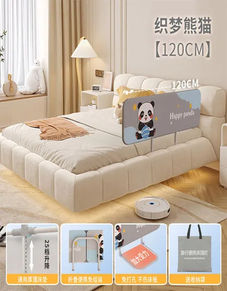 Portable Baby Bed Fence - Installation-Free & Foldable.