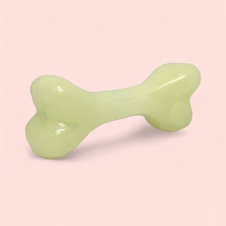 PUP-X Synthetic Rubber Chewing & Floating Bone Toy - Glow in the Dark