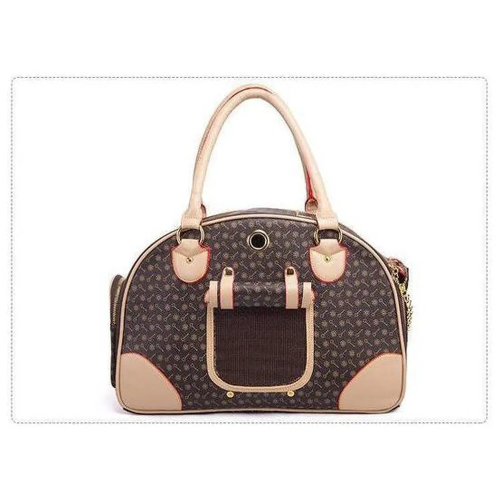 Stylish Checkered Tote Pet Carrier