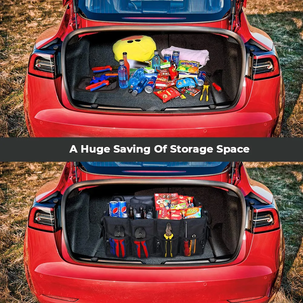 Tesla Model 3 & Y Multi-Compartment Trunk Organizer