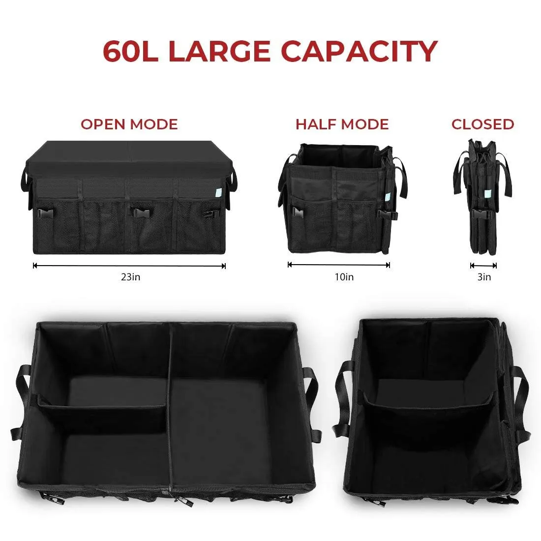 Tesla Model 3 & Y Multi-Compartment Trunk Organizer