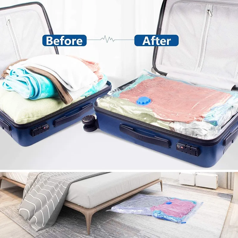 Vacuum Storage Bag Quilts Clothes Waterproof Compression Air Bag Foldable Dustproof and Moisture-Proof Household Storage Sack