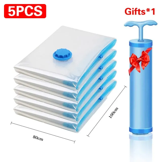 Vacuum Storage Bag Quilts Clothes Waterproof Compression Air Bag Foldable Dustproof and Moisture-Proof Household Storage Sack