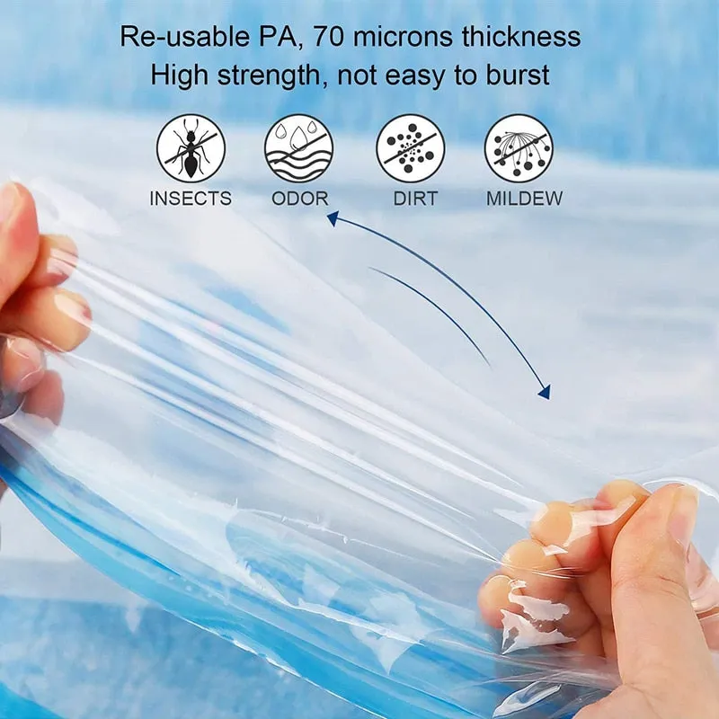 Vacuum Storage Bag Quilts Clothes Waterproof Compression Air Bag Foldable Dustproof and Moisture-Proof Household Storage Sack