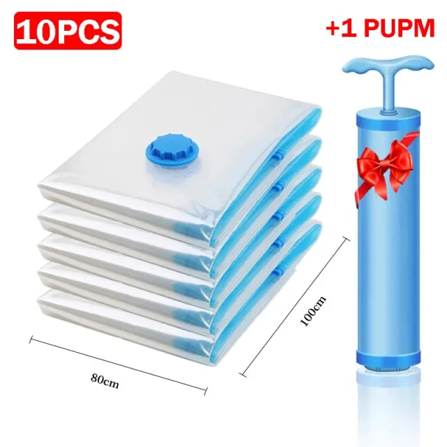 Vacuum Storage Bag Quilts Clothes Waterproof Compression Air Bag Foldable Dustproof and Moisture-Proof Household Storage Sack
