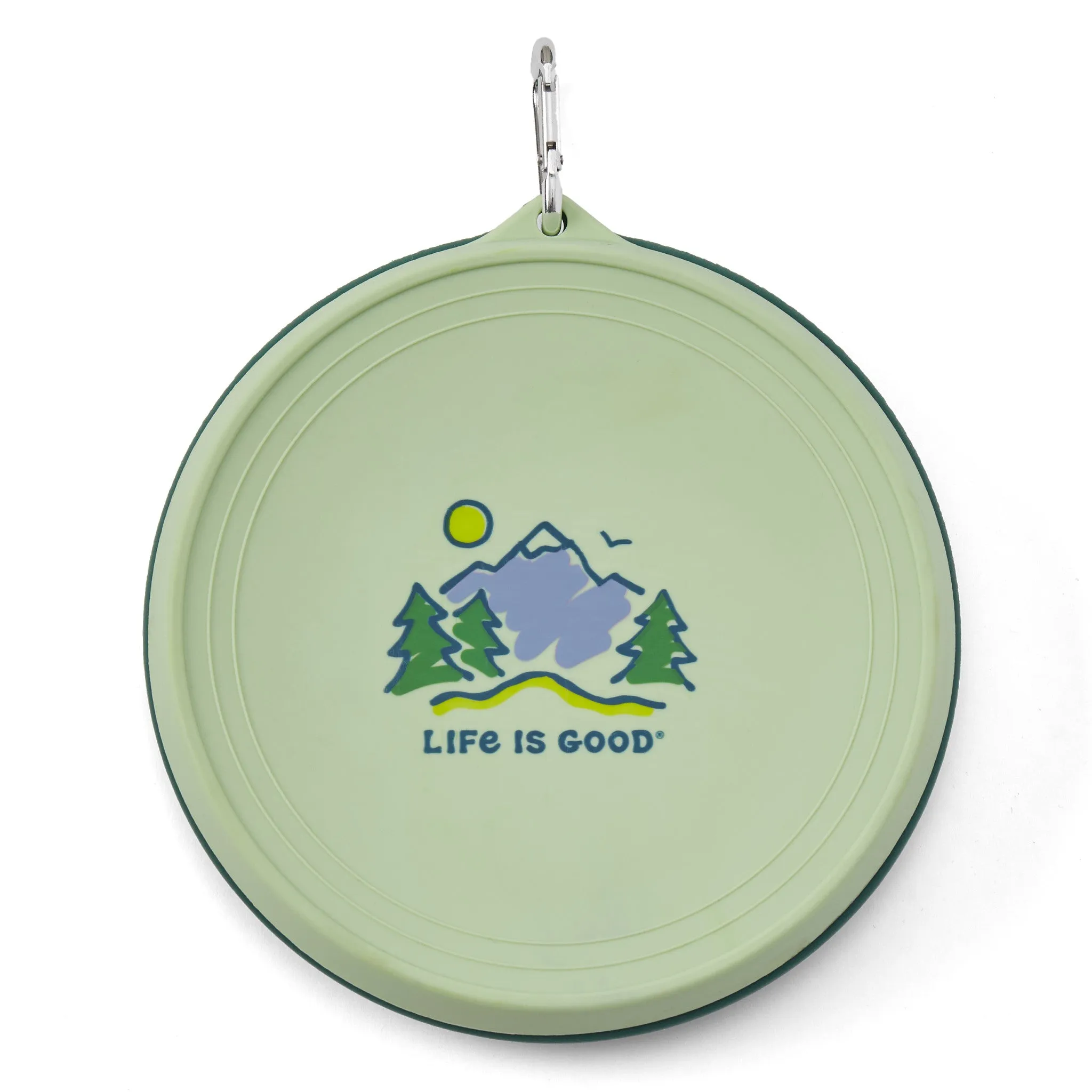 Vintage Mountains Silicone Travel Bowl with Lid