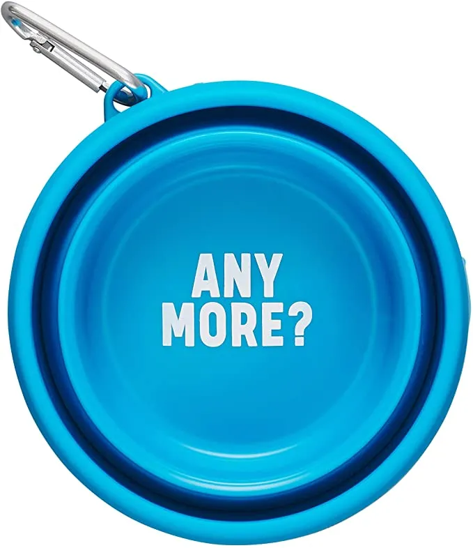 Wild & Woofy Durable Silicone Collapsible Travel Food & Water Bowl